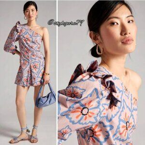 NWT, Anthropologie, Atelier Nadia Floral One-Shoulder Romper